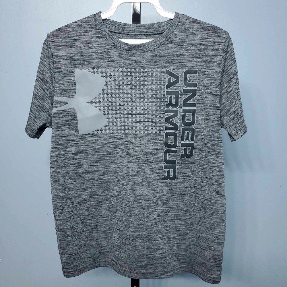 Under Armor Boys Grey Lightweight Short-Sleeve T-Shirt |Size: YLG